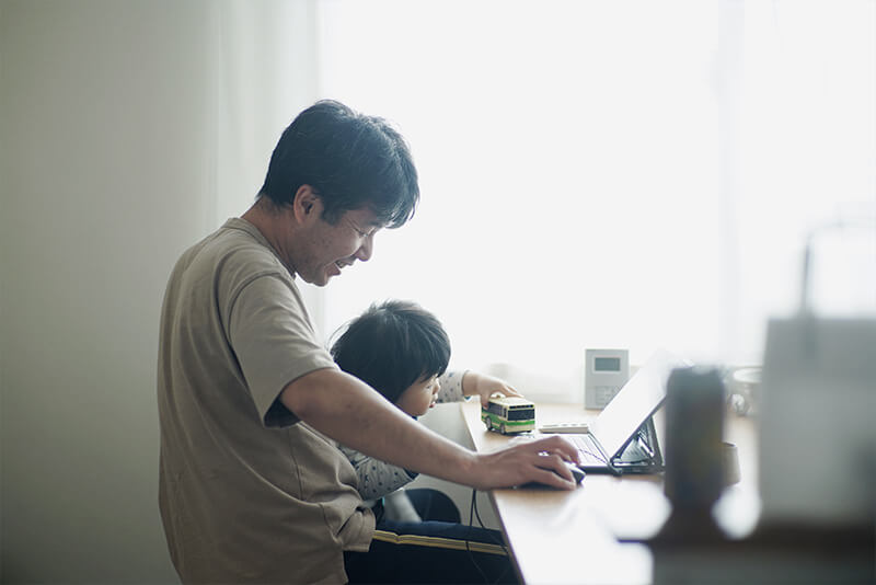 家事を共有し楽しむ住宅のワークスペース