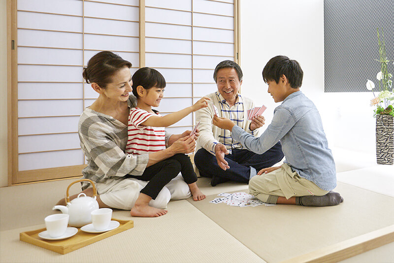 兵庫で二世帯住宅の畳コーナー