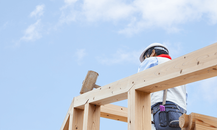 兵庫で家を建てるための上棟